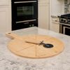 Bambus Pizza-Set – 2-teilig mit Pizzabrett & Pizzaschneider Bild 3