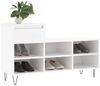 vidaXL Schuhregal Hochglanz-Weiß 102x36x60 cm Holzwerkstoff 831366 Bild 3