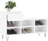 vidaXL Schuhregal Hochglanz-Weiß 102x36x60 cm Holzwerkstoff 831366 Bild 4