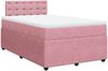 vidaXL Boxspringbett mit Matratze Rosa 120x200 cm Samt 3290027 Bild 3