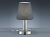Tischlampe MATS II Stoff Lampenschirm Grau Touchfunktion EIN/AUS, Höhe 24 cm Bild 3