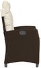 vidaXL Gartensessel Verstellbar mit Kissen Braun Poly Rattan 365210 Bild 5