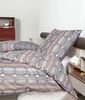 Janine Moments Mako-Satin Bettwäsche 155x220 Wellen Spiralen rosa blau 98086-01 Bild 5