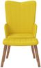 vidaXL Relaxsessel mit Hocker Senfgelb Samt 327673 Bild 3