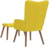 vidaXL Relaxsessel mit Hocker Senfgelb Samt 327673 Bild 5