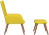 vidaXL Relaxsessel mit Hocker Senfgelb Samt 327673 Bild 4