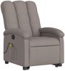 vidaXL Massagesessel mit Aufstehhilfe Taupe Stoff 3204112 Bild 3
