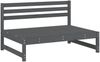 vidaXL 4-tlg. Garten-Lounge-Set Grau Massivholz Kiefer 3186594 Bild 3