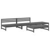 vidaXL 4-tlg. Garten-Lounge-Set Grau Massivholz Kiefer 3186594 Bild 2