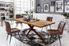 TABLES&Co Tisch 200x100 Teak Natur Metall Braun Bild 2