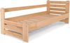 Marior HOME COUNTRY Einzelbett mit Sicherheitsstange, Buchenholz, Unbehandelt Bild 2