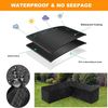 Nomio Gartenmöbel Abdeckung L-Form Lounge Wasserdicht Rattan Sofa Schutzhülle Bild 5