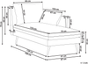 Linksseitige Chaiselongue YERRES Stoff Beige Bild 2
