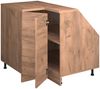 Dachschrägenschrank Eckschrank Rion Goldkraft Eiche 75.6 x 81.6 cm mit 1 Tür, Schrankkorpus 60 cm Tiefe Vicco Bild 4