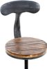 2er Set Barhocker SALIS - Holz Antik silber 41x41x96 cm | Barstuhl Mit Lehne Tresenhocker Tresenstuhl Kneipenhocker Kneipenstuhl Bild 4