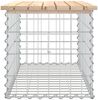 vidaXL Gartenbank aus Gabionen 83x44x42 cm Massivholz Kiefer 834356 Bild 4
