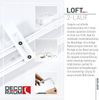 Deco-Raum® Gardinenschiene Innenlauf Loft | Größe: 570cm | Material: Aluminium | Farbe: Weiß Bild 3