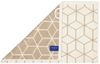 Villeroy & Boch Gästetuch - Carré, Walkfrottier, gemustert, Handtuch, Baumwolle Creme/Taupe 30x50 cm Bild 3