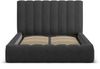 Micadoni Bett Kelp Strukturierter Stoff Moly Anthrazit 140x200 Bild 3