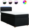 vidaXL Boxspringbett mit Matratze Schwarz 90x200 cm Stoff 3288872 Bild 2