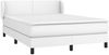vidaXL Boxspringbett mit Matratze Weiß 140x200 cm Kunstleder 3127194 Bild 3