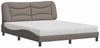 vidaXL Bett mit Matratze "Hvar" Taupe 160x200 cm Stoff 3208545 Bild 2