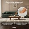 skølm 'Freki' Cloud Sofa 3 Sitzer, Vollschaumcouch mit Vakuum-Kompression, kein Aufbau erforderlich, mit 3 Kissen, Cord dunkelgrün Bild 5