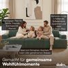 skølm 'Freki' Cloud Sofa 3 Sitzer, Vollschaumcouch mit Federkern und Vakuum-Kompression, kein Aufbau erforderlich, mit 3 Kissen, Cord dunkelgrün Bild 4