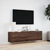 vidaXL TV-Wandschrank mit LED-Beleuchtung Eichen-Optik 140x31x38 cm 852375 Bild 4