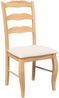 Esszimmerstühle RESZ mit Kissen 2er Set Hellbraun-Creme Massivholz | Küchenstuhl Wohnzimmerstühle Essstühle bequem Bild 5