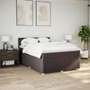 vidaXL Boxspringbett mit Matratze Dunkelbraun 160x200 cm Stoff 3289027 Bild 4