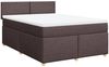 vidaXL Boxspringbett mit Matratze Dunkelbraun 160x200 cm Stoff 3289027 Bild 3
