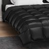 vidaXL Winterbettdecke Schwarz 220 x 260 cm Satin und Mikrofaser 42025858 Bild 4