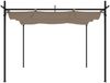 vidaXL Pergola mit Schiebedach Taupe 295x292x230 cm 360115 Bild 3