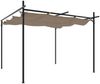 vidaXL Pergola mit Schiebedach Taupe 295x292x230 cm 360115 Bild 2
