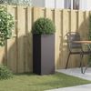 vidaXL Pflanzkübel Schwarz 32x29x75 cm Stahl 841571 Bild 3