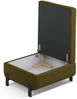Micadoni Hocker Gloria 1-Sitzer Samt Grün Bild 2