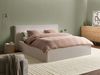 Bett mit Stauraum LILLEBONNE Cord Hellbeige 160 x 200 cm Bild 3