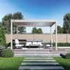Weide Deluxe Plus Pergola Voll-Aluminium 3x4m mit Lamellendach freistehend Ivory Sand Bild 2