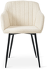 GOEURVANT 711 Esszimmerstühle 4er-Set, Chenille - Creme Bild 5