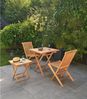 Outdoor Klapptisch RIVA, Braun, Teakholz massiv, Klappbar, (1-St), B 70 x H 75 x T 70 cm Bild 2