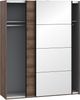 Forte 'Jacky' Schwebetürenschrank, Kleiderschrank in Schlammeiche 2-türig, 170x210 cm Bild 5