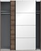 Forte 'Jacky' Schwebetürenschrank, Kleiderschrank in Schlammeiche 2-türig, 170x210 cm Bild 4