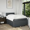vidaXL Boxspringbett mit Matratze Dunkelgrau 120x200 cm Stoff 3289738 Bild 4
