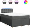 vidaXL Boxspringbett mit Matratze Dunkelgrau 120x200 cm Stoff 3289738 Bild 2