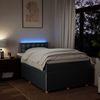 vidaXL Boxspringbett mit Matratze Dunkelgrau 120x200 cm Stoff 3289738 Bild 5
