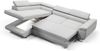 Ecksofa mit Schlaffunktion DECLAN Stoff Poso Beige Ottomane Links Bild 2