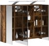 vidaXL Badezimmerspiegelschrank Geräucherte Eiche 60 x 14,5 x 50 cm 889083 Bild 3