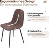 Sunsitt Essgruppe 5-Teiliges Esstisch Set mit 4 Stühle, (Esszimmer Set mit Esstisch und 4 Essstühle, Essgruppe für Esszimmer, Küche, Wohnzimmer), 2 Packet Bild 3