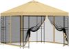 vidaXL Garten Pavillon mit Seitenwänden 3 x 3 m Creme 900338 Bild 2